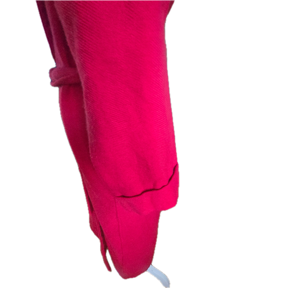 100% Pure Cashmere Red Robe Coat Quiet Luxury Old Money S/M - Picture 5 of 11
